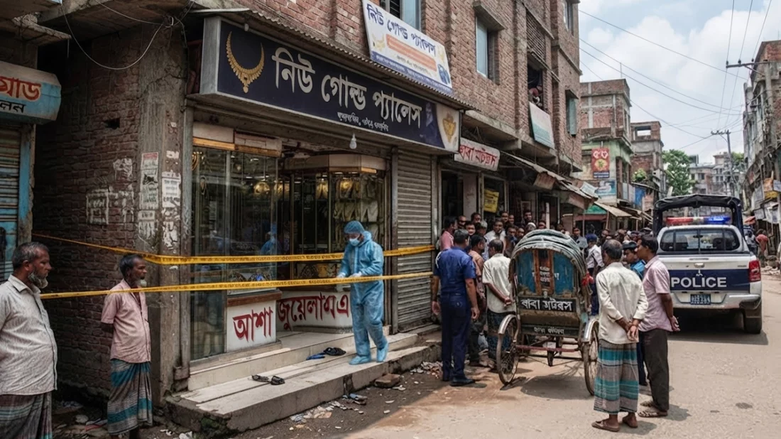 কেরানীগঞ্জে জুয়েলারি ব্যবসায়ীসহ দুজনকে গুলি করে স্বর্ণালংকার ছিনতাই